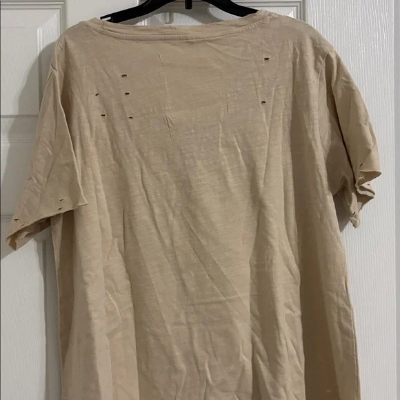 North Pole Graphic womens - Beige Santa Christmas Top - Picture 4 of 5